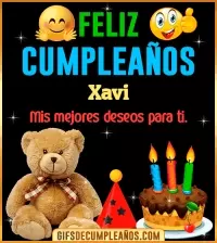 Gif de cumpleaños Xavi